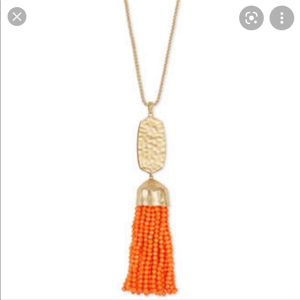 Orange beaded Kendra Scott necklace